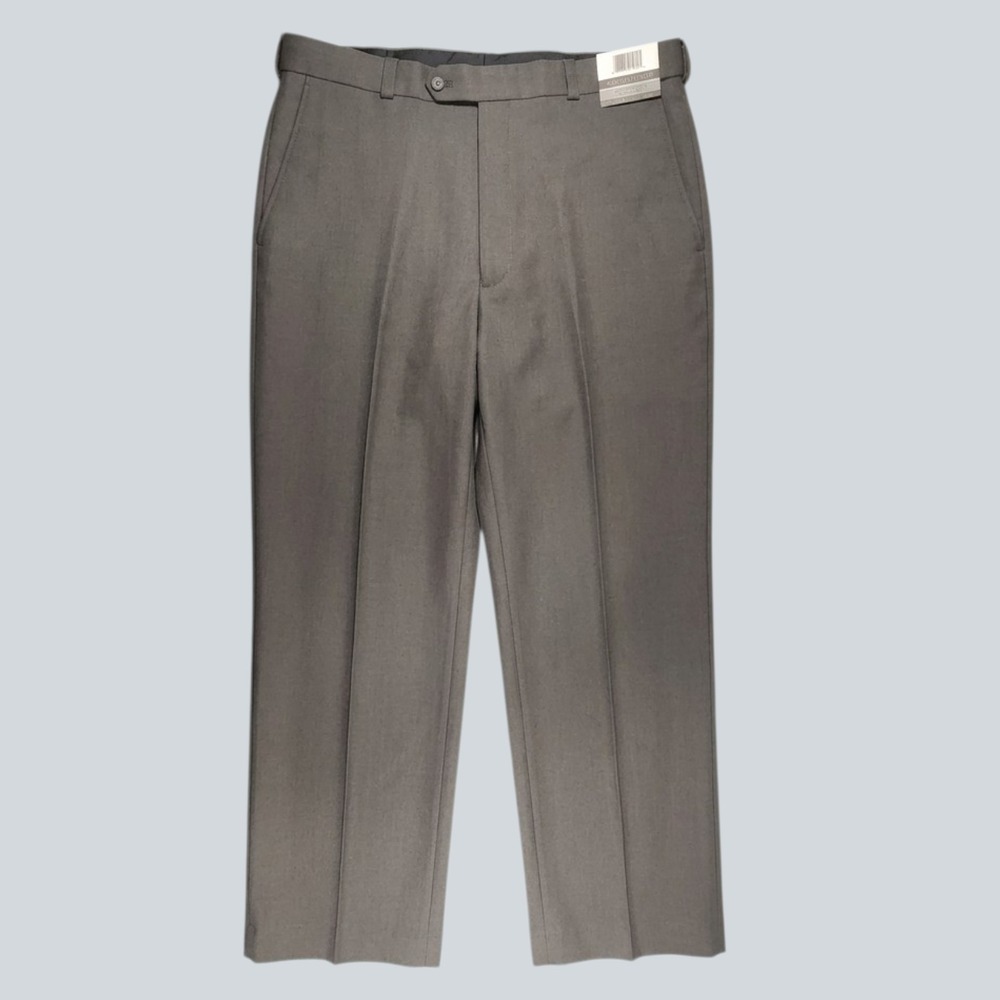 Architect Men's Grey Classic Fit Wrinkle Free Stretch Dress Pants Size 36X29 NWT
